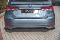 Maxton Design Heckansatz Flaps Diffusor schwarz Hochglanz - Toyota Corolla XII Limosine