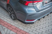 Maxton Design Heckansatz Flaps Diffusor schwarz Hochglanz - Toyota Corolla XII Limosine