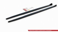 Maxton Design Side skirts extension extension black gloss - Toyota Corolla XII Touring Sports