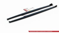 Maxton Design Side skirts extension extension black gloss - Toyota Corolla XII Hatchback