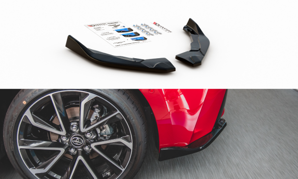 Maxton Design Heckansatz Flaps Diffusor schwarz Hochglanz - Toyota Corolla XII Hatchback