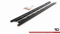 Maxton Design Side skirts extension extension V.1 black gloss - VW Golf 8