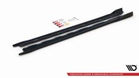 Maxton Design Side skirts extension extension V.2 black gloss - VW Golf 8