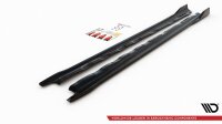 Maxton Design Side skirts extension extension V.2 black gloss - VW Golf 8