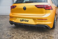 Maxton Design Diffuser rear extension black gloss - VW Golf 8