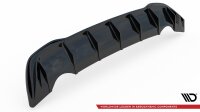 Maxton Design Diffuser rear extension black gloss - VW Golf 8