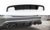 Maxton Design Diffuser rear extension black gloss - Audi...