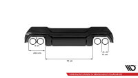 Maxton Design Diffuser rear extension V.2 black gloss - BMW 1 Series F40 M-Package/ M135i