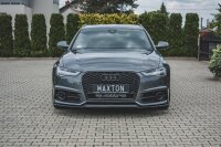 Maxton Design Front extension black gloss - Audi S6 / A6...