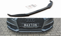 Maxton Design Front extension black gloss - Audi S6 / A6...