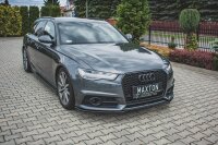 Maxton Design Front extension black gloss - Audi S6 / A6 S-Line C7 FL