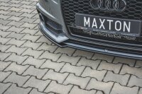 Maxton Design Front extension black gloss - Audi S6 / A6 S-Line C7 FL