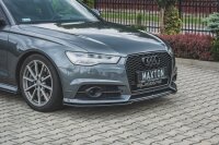 Maxton Design Frontansatz schwarz Hochglanz - Audi S6 / A6 S-Line C7 FL