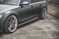 Maxton Design Side skirts extension extension - Audi S6 / A6 S-Line C7 FL