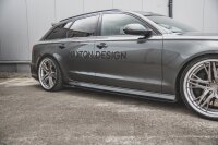 Maxton Design Side skirts extension extension - Audi S6 / A6 S-Line C7 FL