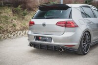 Maxton Design Racing Rear bumper V.1 red - VW Golf 7 GTI