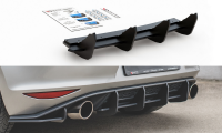 Maxton Design Racing Rear bumper V.1 red - VW Golf 7 GTI