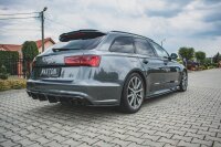 Maxton Design Seitenschweller schwarz Hochglanz - Audi S6 / A6 S-Line C7 FL