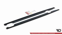 Maxton Design Side skirts extension black gloss - Audi S6 / A6 S-Line C7 FL