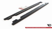 Maxton Design Side skirts extension extension black gloss - Porsche Panamera GTS 971