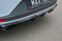 Maxton Design Diffuser rear extension black gloss - Seat Leon III Cupra