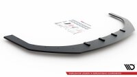 Maxton Design Racing Front extension for passend + Flaps black gloss - Hyundai I30 N MK3 Hatchback / Fastback