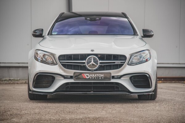 Maxton Design Front extension V.1 black gloss - Mercedes E63 AMG Estate/Limosine S213/W213