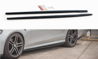 Maxton Design Side skirts extension extension black gloss - Mercedes E63 AMG Estate/Limosine S213/W213