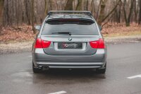 Maxton Design Rear extension Flaps diffuser black gloss - BMW 3 Series E91 Facelift