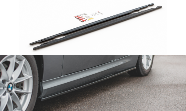 Maxton Design Side skirts extension extension black gloss - BMW 3 Series E90/E91 Facelift
