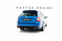 Maxton Design Heckansatz Flaps Diffusor V.2 schwarz Hochglanz - Skoda Octavia RS MK3/MK3 FL Hatchback/Kombi