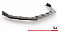 Maxton Design Robuste Racing Frontansatz für passend + Flaps schwarz Hochglanz - Ford Focus ST / ST-Line MK4