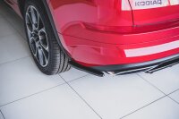 Maxton Design Rear extension Flaps diffuser black gloss - Skoda Kodiaq RS