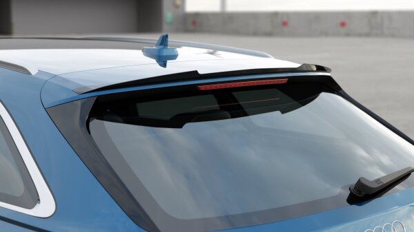 Maxton Design Spoiler Cap black gloss - Audi A6 S-Line / S6 C8 Avant