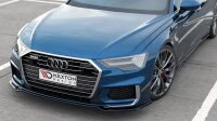 Maxton Design Front extension V.1 black gloss - Audi A6 S-Line / S6 C8