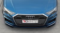 Maxton Design Front extension V.1 black gloss - Audi A6 S-Line / S6 C8