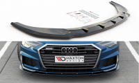 Maxton Design Front extension V.2 black gloss - Audi A6...