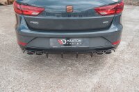 Maxton Design Diffuser rear extension V.3 - Seat Leon Cupra ST MK3 FL