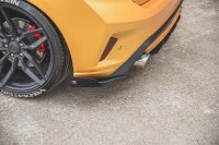 Maxton Design Racing Rear extension Flaps diffuser + Flaps black gloss - Ford Focus ST MK4