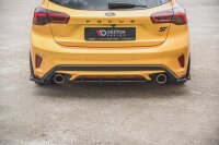 Maxton Design Robuste Racing Heckansatz Flaps Diffusor + Flaps schwarz Hochglanz - Ford Focus ST MK4