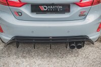 Maxton Design Diffuser rear extension V.2 black gloss - Ford Fiesta MK8 ST