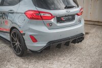 Maxton Design Rear extension Flaps diffuser V.2 black gloss - Ford Fiesta MK8 ST