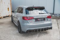 Maxton Design Diffuser rear extension black gloss - Audi...