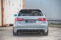 Maxton Design Diffuser rear extension black gloss - Audi RS3 8V Sportback