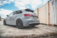 Maxton Design Diffuser rear extension black gloss - Audi RS3 8V Sportback