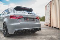 Maxton Design Diffuser rear extension black gloss - Audi RS3 8V Sportback