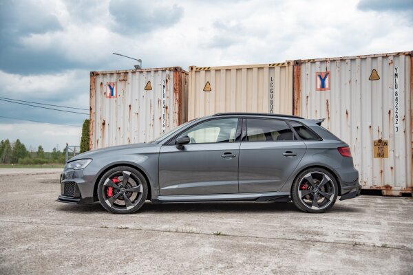 Maxton Design Side Flaps black gloss - Audi RS3 8V Sportback