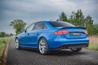 Maxton Design Middle diffuser rear extension black gloss - Audi S4 / A4 S-Line B8 Limosine