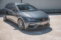 Maxton Design Frontansatz V.5 schwarz Hochglanz - Seat Leon Cupra / FR MK3 FL