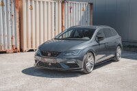 Maxton Design Front extension V.7 black gloss - Seat Leon Cupra / FR MK3 FL